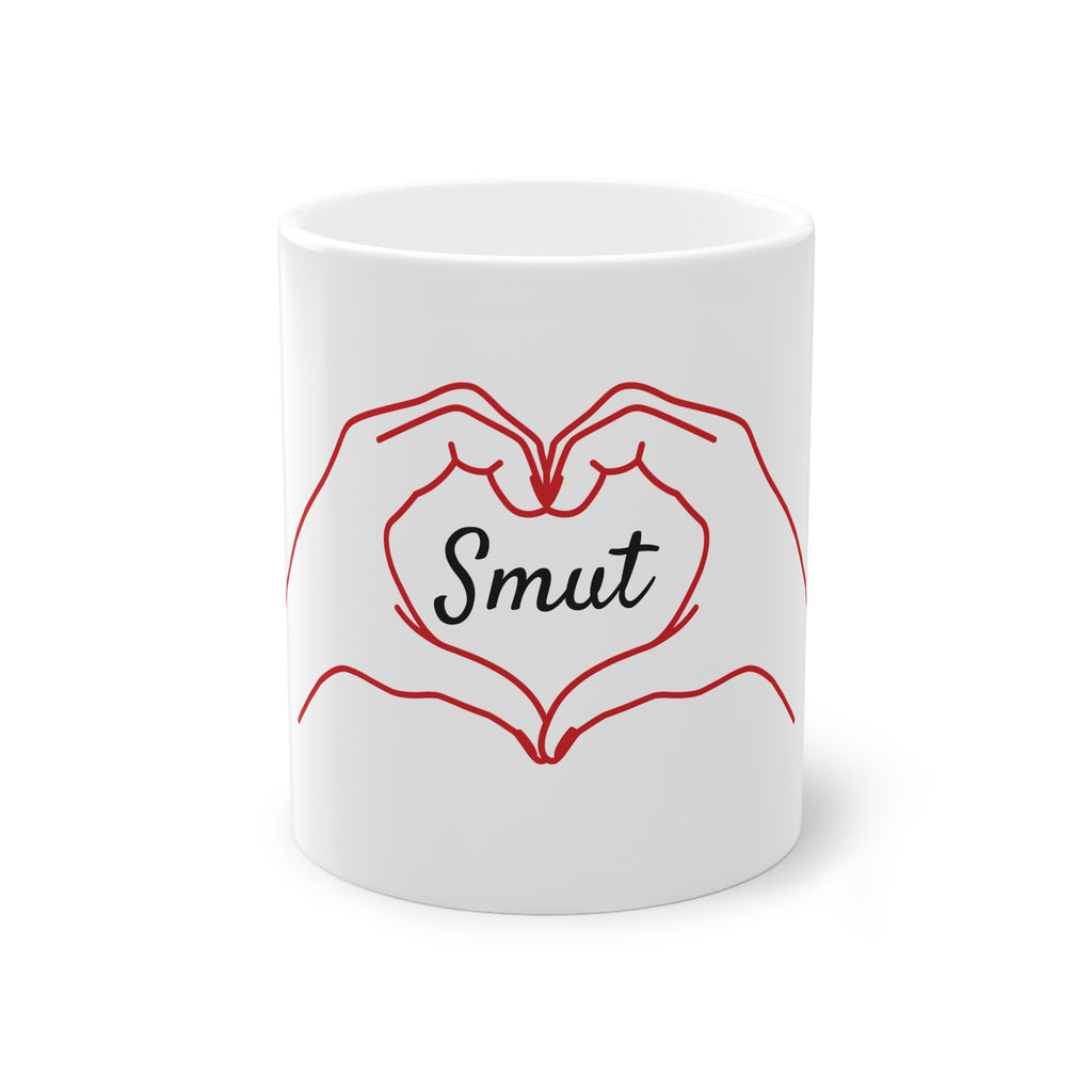 Smut Heart Hands Mug — 11oz Novelty Coffee Cup
