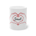 Smut Heart Hands Mug — 11oz Novelty Coffee Cup