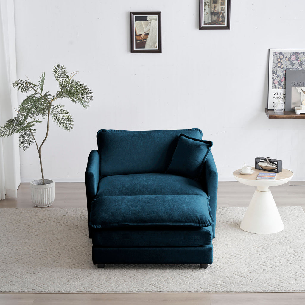 Reading Chair with Ottoman