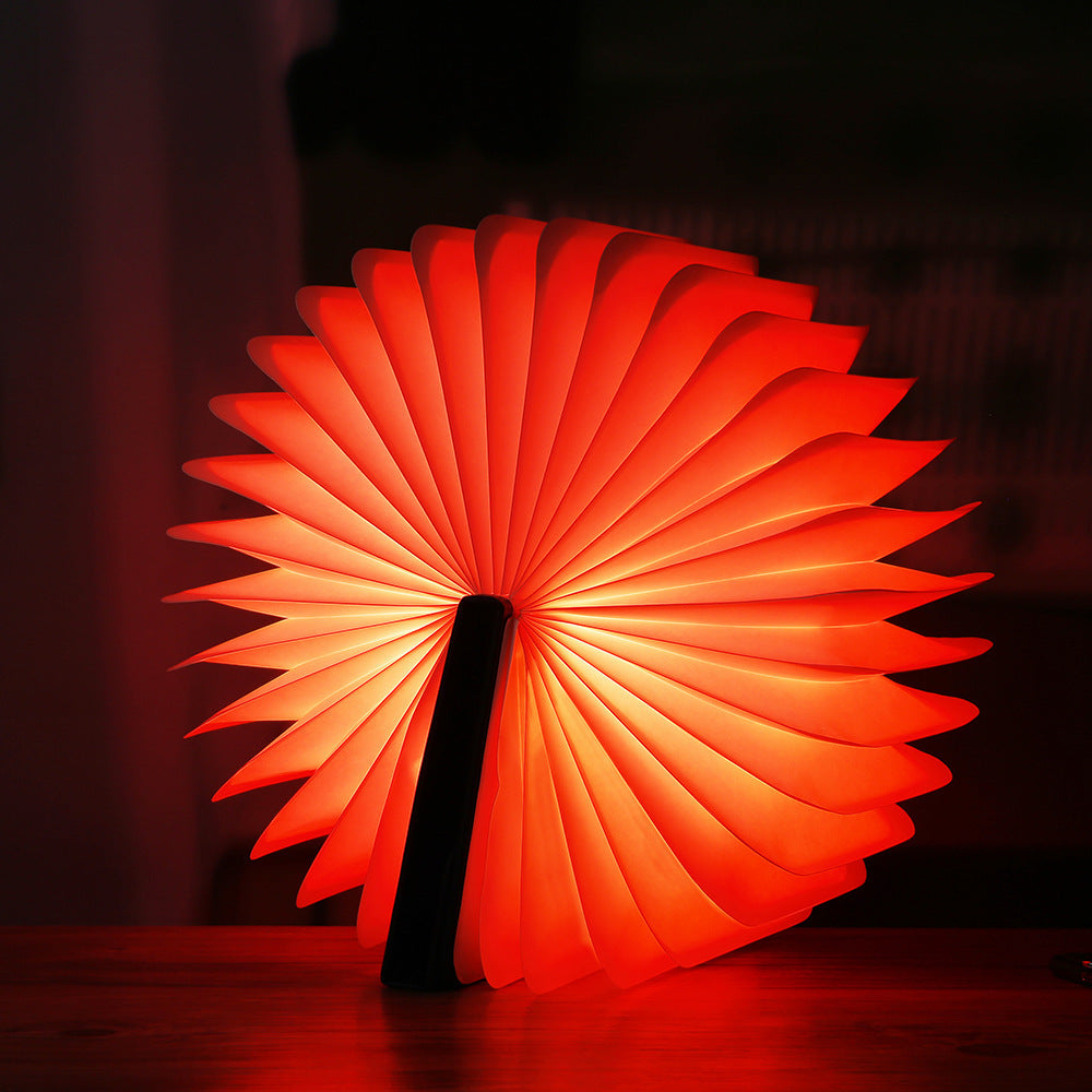 Wooden Book Light Led Desk Lamp