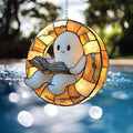Acrylic Spooky Ghost Reading Decoration