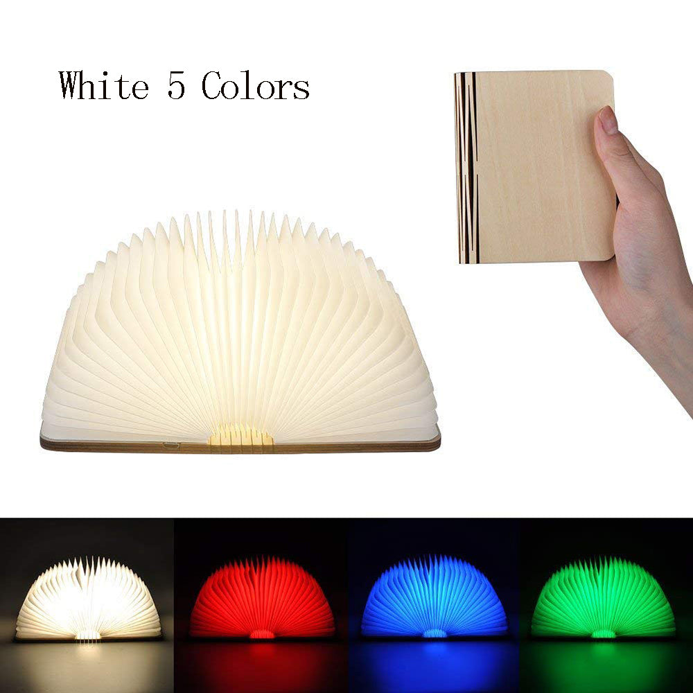 Wooden Book Light Led Desk Lamp