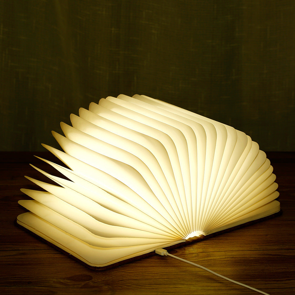 Wooden Book Light Led Desk Lamp